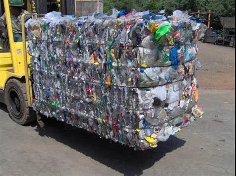 Horizontal semi-automatic hydraulic baler for baling press paper, cardboard and film